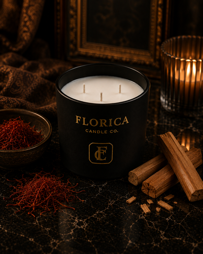 Saffron & Sandalwood Luxury Soy Candle